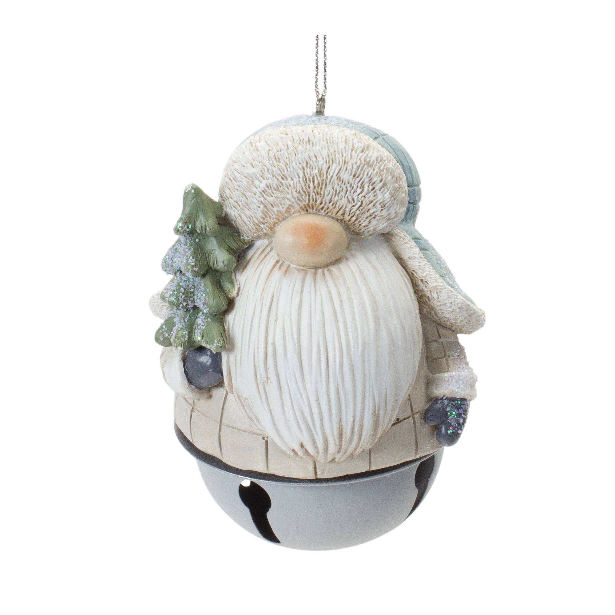 Gnome Sleigh Bell Ornament Set